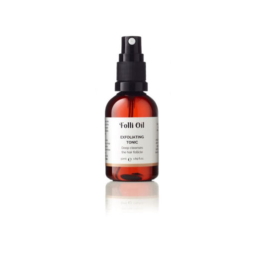Product shot of Folli Oil Emergency Fix, isolated on white – powerful relief for bumps, redness, and flare-ups.