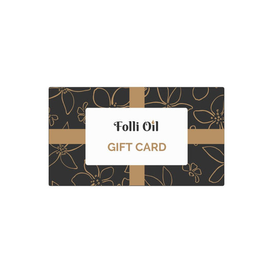 Folli Oil e-gift card – a digital treat for smooth, confident skin.